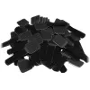 LABEL THE CABLE PRO Sienas Velcro Kabeļu Turētāju Komplekts 50 gab. - melns