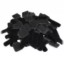 LABEL THE CABLE PRO Sienas Velcro Kabeļu Turētāju Komplekts 50 gab. - melns