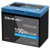 LiFePO4 akumulators QOLTEC 12.8V 100Ah ar Bluetooth — 12,8 V 100 Ah