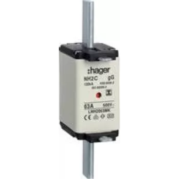 HAGER LNH2063MK drošinātājs NH2C 63A 500V gG MKen. S-frei (LNH2063MK)