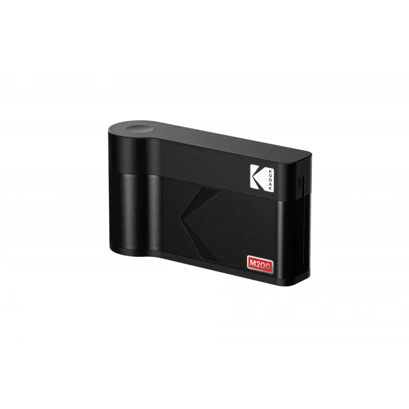 Instant kamera Kodak Mini 2 Era Melna — kompakta tūlītējās fotogrāfijas kamera, krāsaina druka