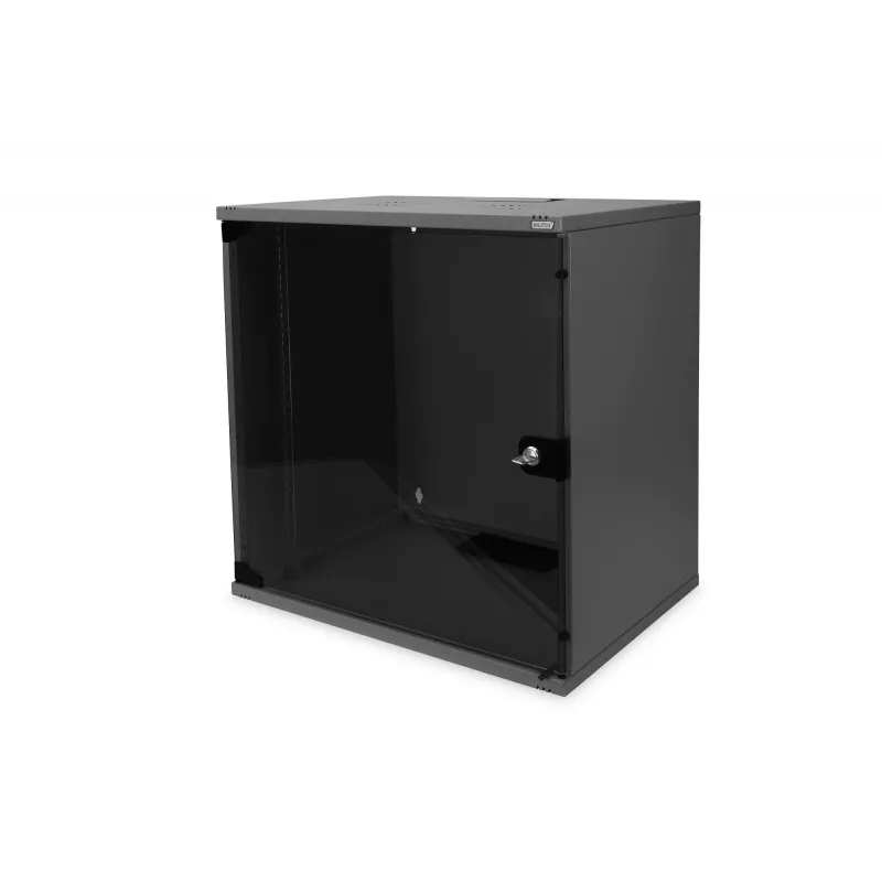DIGITUS Professional - korpuss - SOHO, neuzmontēts - 540x400 mm (platums x dziļums) - piemērots stiprināšanai pie sienas - melns, RAL 9005 - 12U - 48,3 cm (19 inch) (DN-19 12-U-S-SW)