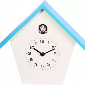 NeXtime pulkstenis 3108bl Birdy, 24.5x25.5x9.8 cm, sienas, zils/balts