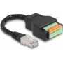 DeLOCK RJ45 kabelis Cat.5e spraudnis–spaiļu bloka adapteris 15 cm