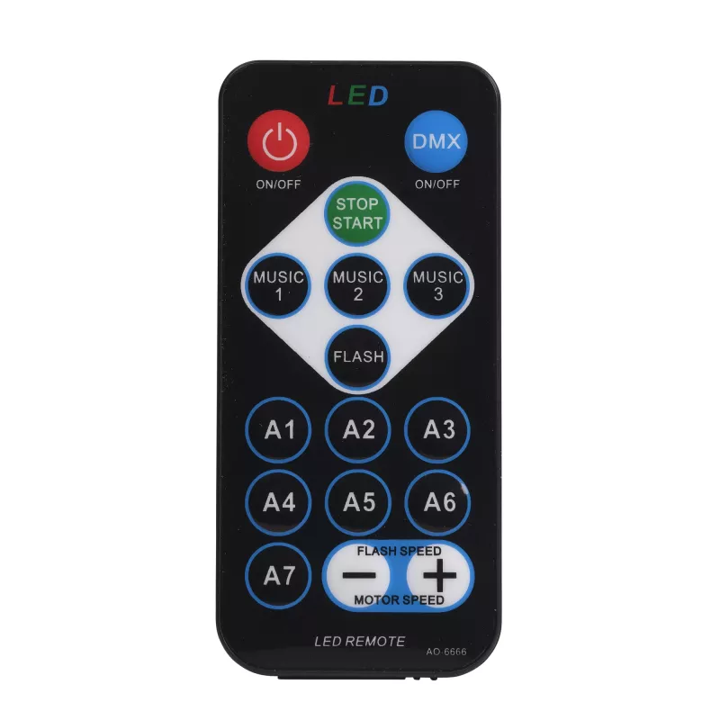LED disko bumbas gaisma DENVER LDB-319 — kompakta LED ballīšu gaisma, modelis 117220200040