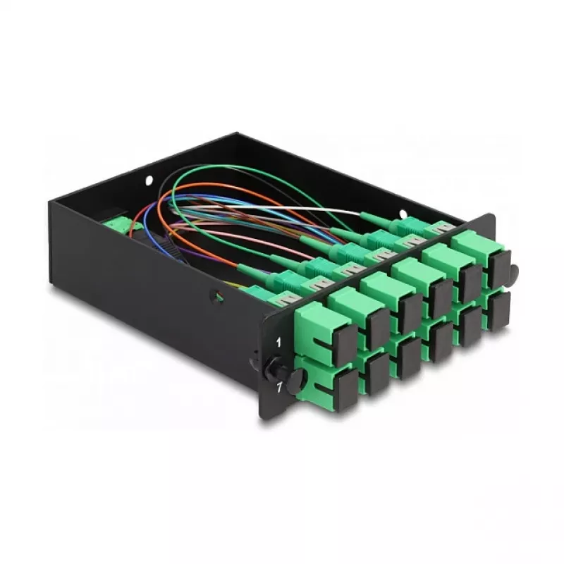 DeLOCK optiskās šķiedras HD kasete MPO vīrišķais uz 12 × SC Simplex sievišķais 12 šķiedru vienmoda 9/125 µm