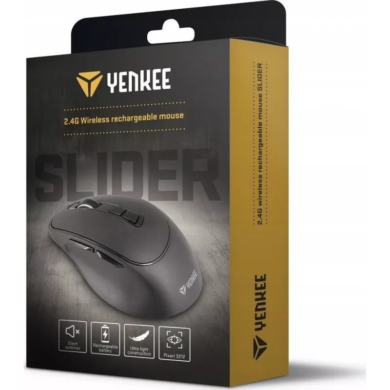 Bezvadu pele YENKEE YMS 2080GY SLIDER 2.4Ghz