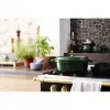 Staub La Cocotte 33 cm ovāls čuguna katls, bazilika zaļš