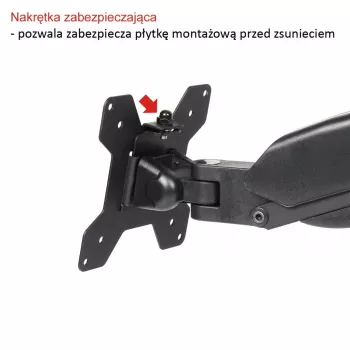 Sienas turētājs 1 LCD monitoram 13-27 collas L-12GW