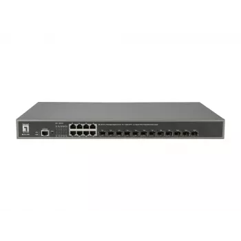 LevelOne GTL-2091 Pārvaldāms L3 Gigabitu Ethernet (10/100/1000) Pelēks