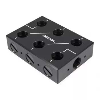 Šļūtenes savienotājs Alphacool 12994 Acetal Melns 78mm