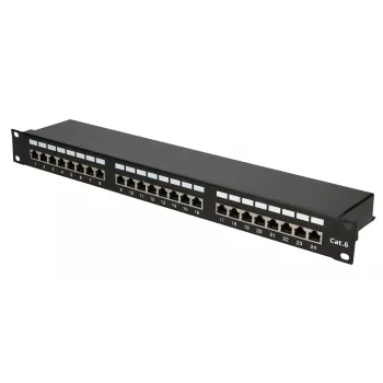 Extralink CAT6 STP V2 | Plāksterpanelis | 24 Porti