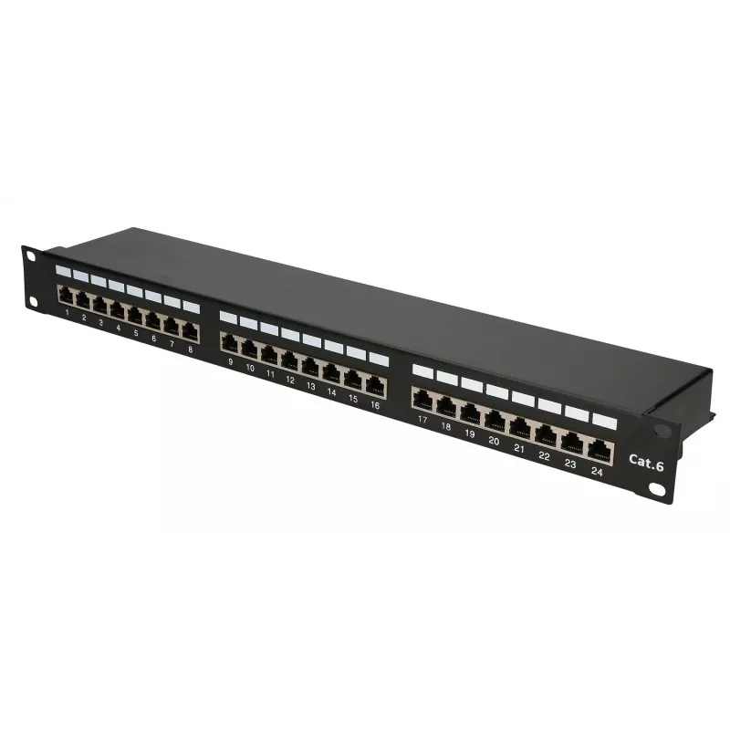 Extralink CAT6 STP V2 | Plāksterpanelis | 24 Porti