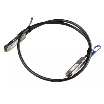 Mikrotik XQ+DA0001 InfiniBand/optiskās šķiedras kabelis 1 m QSFP+ uz QSFP+ / QSFP28 uz QSFP28 melns