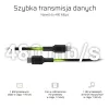 Lightning uz USB‑C kabelis zaļa Cell KABGC07, 1 m, melns, Lightning (vīrišķais) uz USB‑C (vīrišķais), 480 Mbps