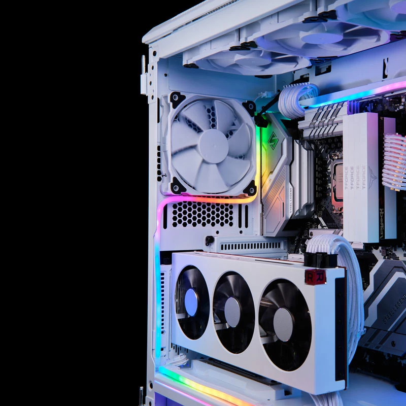 LED lente PHANTEKS PH-NELEDKT_M1_WT01 — Universāla 1000 mm, 5 V, 10.5 W, balta