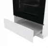 Brīvi stāvoša gāzes plīts Gorenje GG6A10WFFM, balta, 4 degļu plīts virsma, 72 L gāzes cepeškrāsns, rotējošas priekšējās vadības ierīces