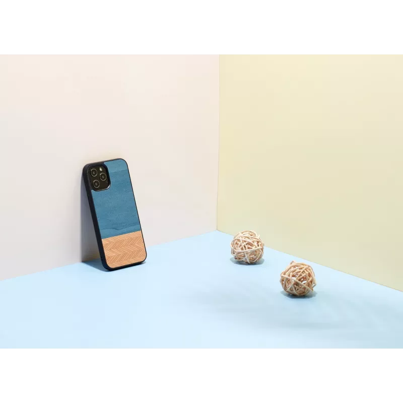 Telefona maciņš man and wood iPhone 12 Pro Max denim Melns