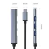 USB centrmezgls QOLTEC 53792, USB-C 3.1 uz 4 portiem (USB 3.0 x1, USB 2.0 x3)