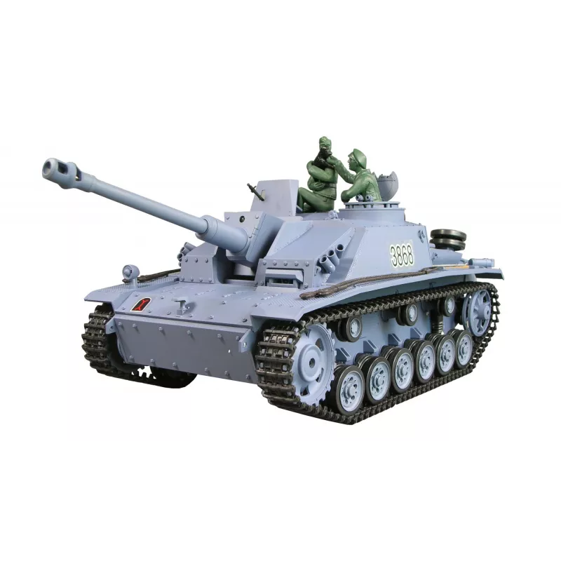 Amewi 23067 RC militārā sauszemes transportlīdzekļa modelis, radio vadāms RC tanks, elektromotors 1:16 (23067)