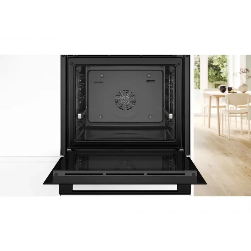 Iebūvējamā elektriskā cepeškrāsns Bosch HBG537FB4 ar 71 L ietilpību, 4D karsto gaisu, EcoClean, grilu, termozondi