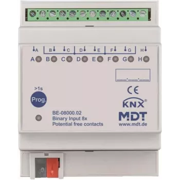 MDT BE-08000.02 Binary Input 8-way, 4TE, REG (BE-08000.02)