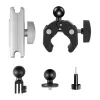 PULUZ motocikla stiprinājums sporta kamerām (DJI, GoPro, Insta360) (melns)