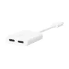 Belkin F7U081BTWH saskarnes centrmezgls USB Type-C balts