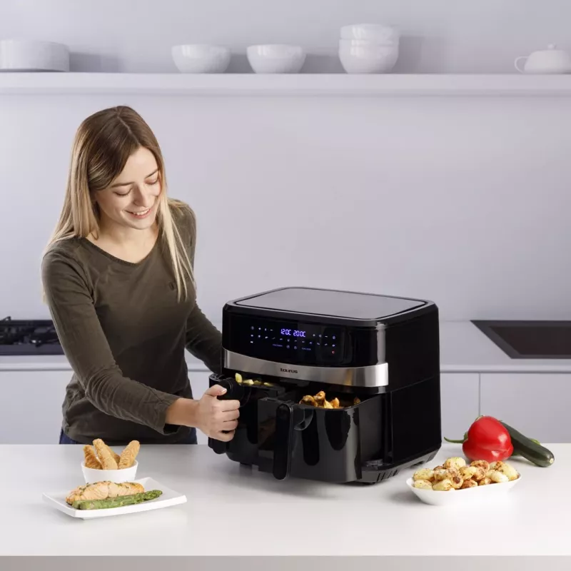 Taurus Air Fry Digital Duo Double 9 L 2200 W karstā gaisa fritieris Melns
