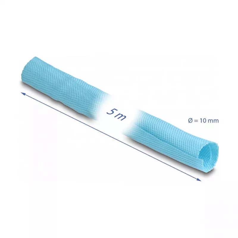 Kabeļu apvalks DeLOCK 20880 zils 1,2 cm poliesters 5000 mm
