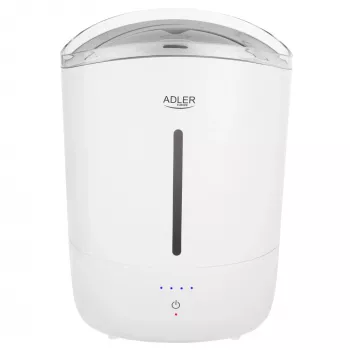 Adler gaisa mitrinātājs | AD 7971 | 30 W | Ūdens tvertnes tilpums 5 L | Ultraskaņas | Mitrināšanas jauda 100-250 ml/h | Balts