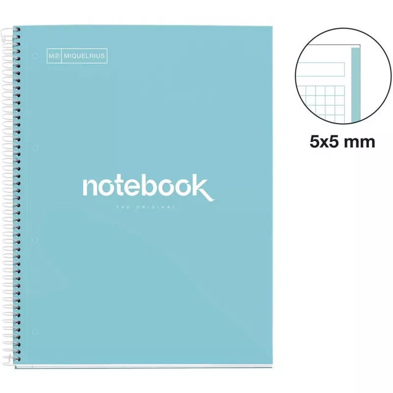 MIQUELRIUS College Notebook Emotions 1 kvadrātiņos DIN A4 ar iekšējo malu (A460434)