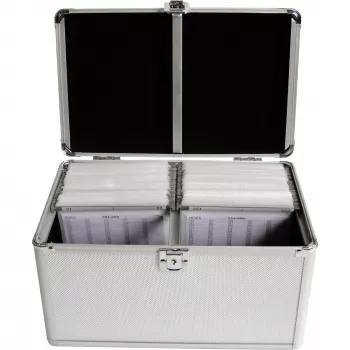 Kastes futrālis MediaRange BOX75 200 diskiem, sudraba krāsā