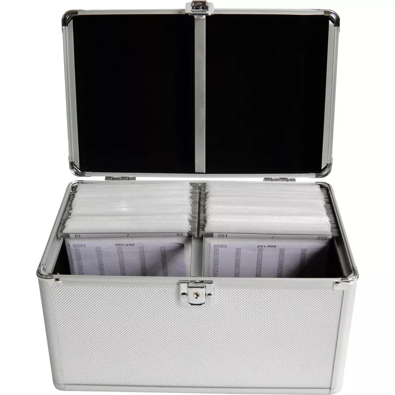 Kastes futrālis MediaRange BOX75 200 diskiem, sudraba krāsā