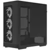 Datora korpuss AEROCOOL D520A Midi-Tower ATX rūdīts stikls RGB — melns