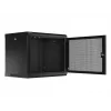 Pie sienas stiprināms plaukts LANBERG WF01-6409-23B 9U, 60 kg, IP20, 600×450×512 mm, melns
