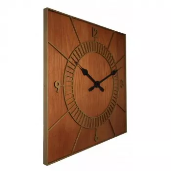 NeXtime klok 3112br Wood Square, 50x50 cm, sienas, brūns