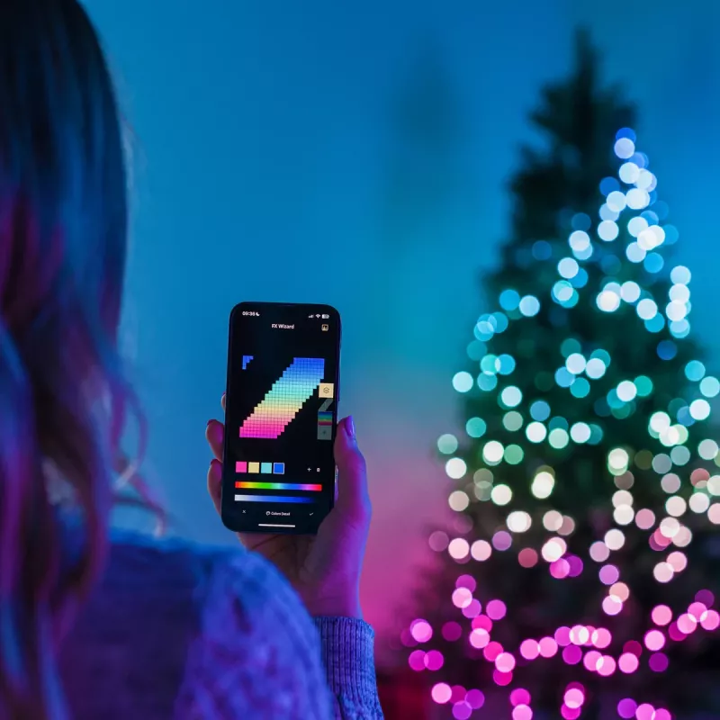 Twinkly Candies LED Ziemassvētku egles gaismas TWKP100RGB-T 6 m 100 pērļveida gaismas