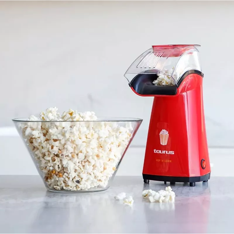 Popkorna aparāts Taurus 968375000 S7600343 — 1100 W, caurspīdīgs vāks, 3 min sagatavošana