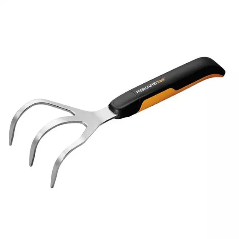 Fiskars Xact Melns, nerūsējošā tērauda rokas kultivators
