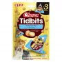 Mitrā kaķu kārba INABA Cat Churu Tidbits Tunča recepte — 3 x 12 g paciņas