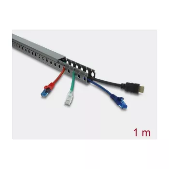 Kabeļu kanāls DELOCK 22028 30 x 30 mm pelēks, 1 m