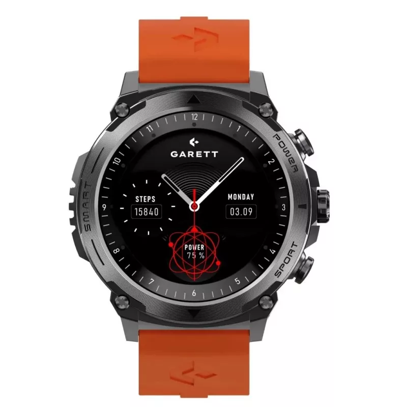 Smartwatch Garett Atom Melns Steel