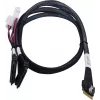 SAS kabelis ADAPTEC Microchip Technology 2305500-R SlimSAS ×8 uz 2×2SFF-8639 U.2, 0.8 m, melns
