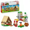 Konstrukciju rotaļlieta LEGO Captain Toad's Camp komplekts 72040 ar interaktīvām Super Mario funkcijām