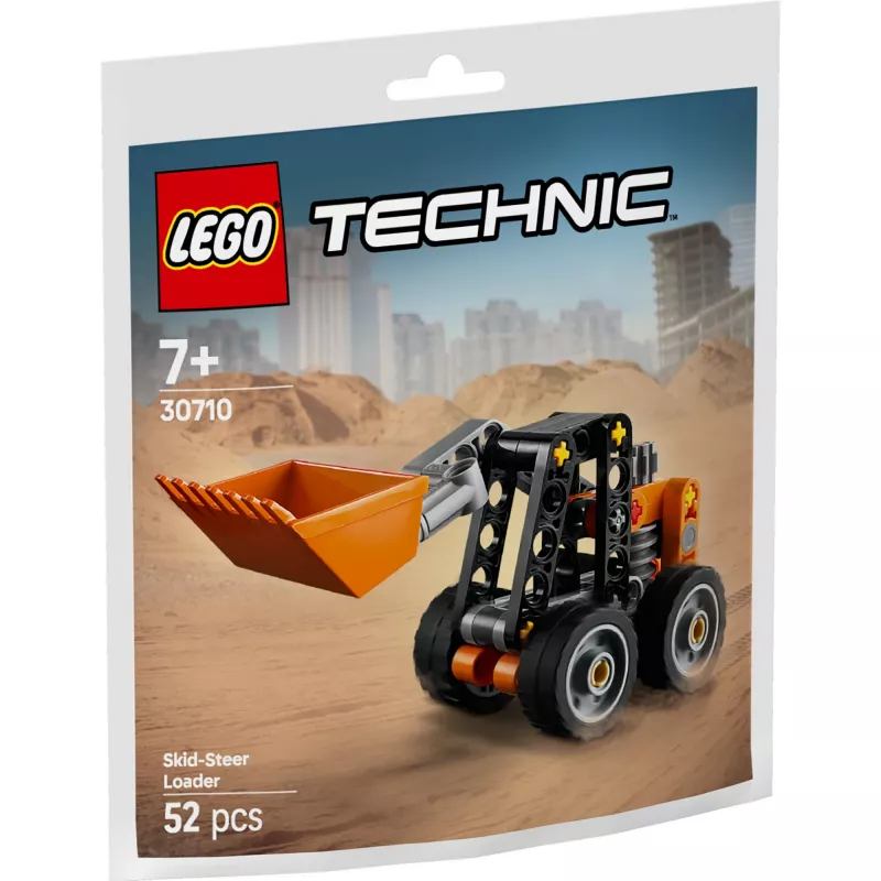 Konstrukcijas rotaļlieta LEGO Technic Skid Steer Loader 30710 ar kustīgām svirām un kāpurķēdēm