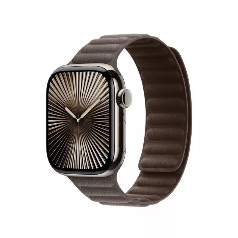 Siksniņa Apple 42mm tumši pelēkbrūna Magnetic Link M/L viedpulkstenim