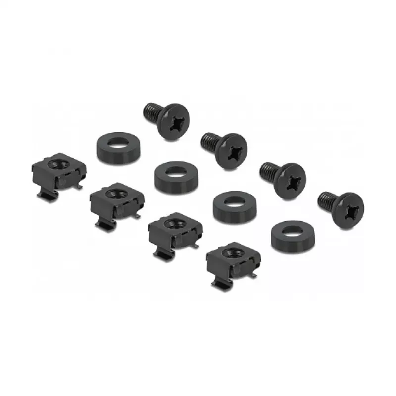 Plaukta sliede DeLOCK 10 collu DIN sliedes panelis 2U melns metāls 180mm