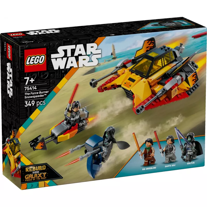 LEGO Star Wars Flame Speeder 75414 sniega transportlīdzekļa komplekts — 349 detaļas, 3 minifigūras, vecums 7+
