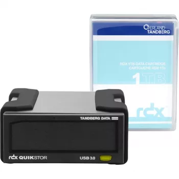 Overland-Tandberg O-T RDX ārējais diskdzinis ar 1TB HDD, melns, USB3+